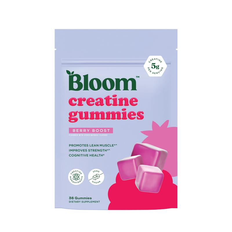 Bloom Nutrition Creatine Gummies - Energy, Cognitive Health & Post-Workout Muscle Recovery Promotes & Muscle Improves Strength Cognitive Health