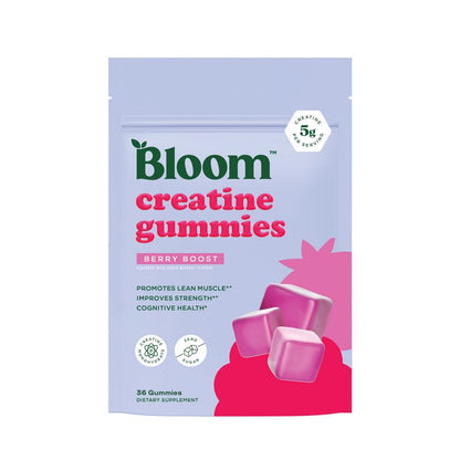 Bloom Nutrition Creatine Gummies - Energy, Cognitive Health & Post-Workout Muscle Recovery Promotes & Muscle Improves Strength Cognitive Health